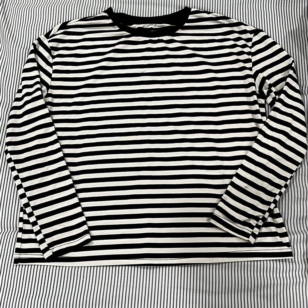Black and White Striped Shirt